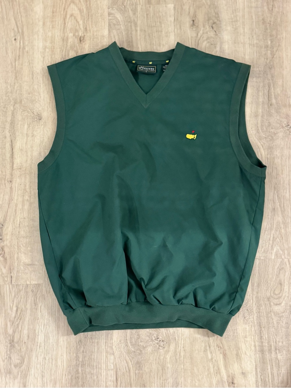 Masters Collection Vintage V-Neck Performance Vest Green Men's size Large